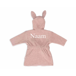 Baby Badjas 1-2jr - Wild Rose Met Naam