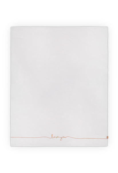 Laken Wieg 75x100cm - Love you - Caramel