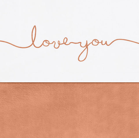 Laken Ledikant 120x150cm - Love you - Caramel