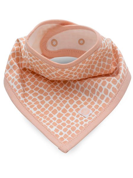 Slabbetje Bandana - Snake - Pale Pink - 2 Stuks