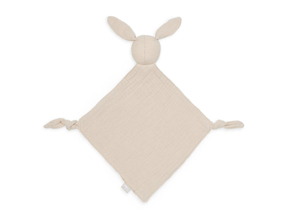 Speendoekje Bunny Ears met naam geborduurd - Nougat