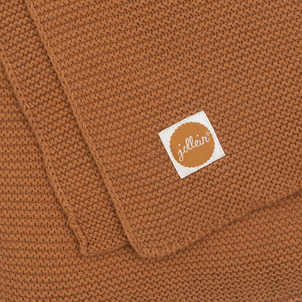 Ledikant Deken Basic Knit 100x150cm - Caramel