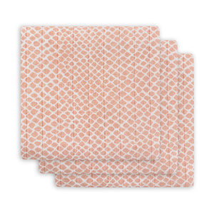 Hydrofiel Multidoek Snake 70x70cm - Pale Pink - 3 Stuks