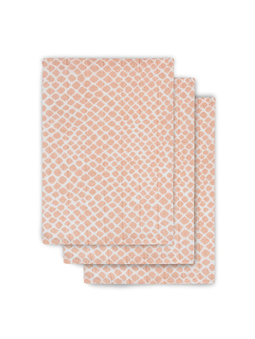 Washandjes Hydrofiel Snake - Pale Pink - 3 Stuks