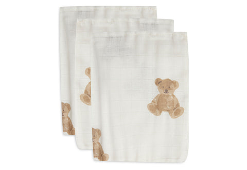 Washandje hydrofiel Teddy Bear - 3 stuks