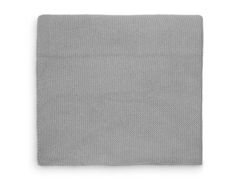 Wieg Deken Basic Knit 75x100cm - Stone Grey