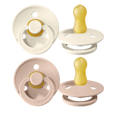 BIBS Ivory - Blush speen 0-6 Maanden - 2 pack