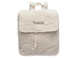 Rugtas Boucle - Naturel Met Naam