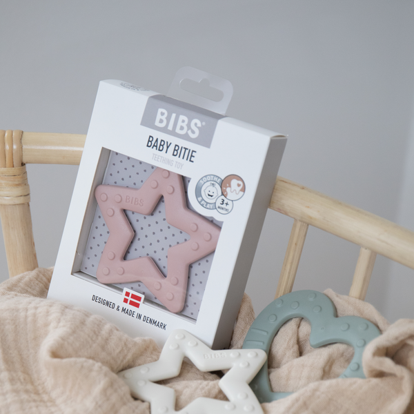 BIBS Teether - Ster Bijtring - Blush