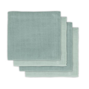 Hydrofiel Multidoek Bamboe 70x70cm - Ash Green - 4 Stuks