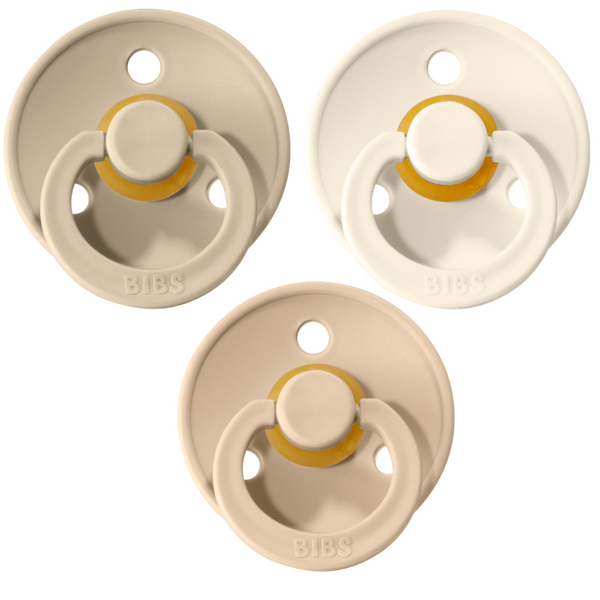 BIBS Spenen - Sand, Vanilla, Ivory 0-6 Maanden 3 stuks